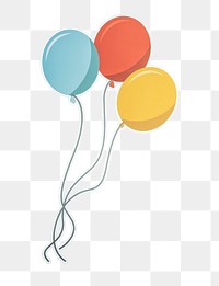 PNG  balloons illustration sticker transparent background