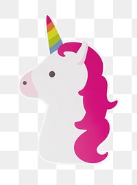 PNG Unicorn icon sticker transparent background