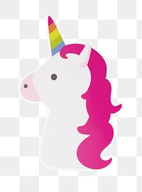 PNG Unicorn icon sticker transparent background