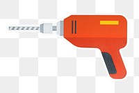 PNG drill illustration sticker transparent background