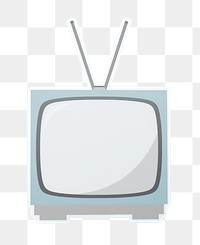 PNG Retro TV sticker transparent background