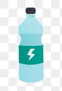 PNG energy drink bottle illustration sticker transparent background
