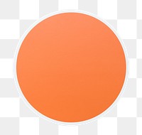 PNG  orange circle  sticker transparent background