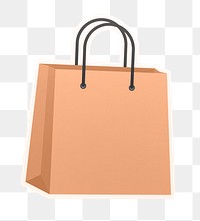 PNG Shopping bag sticker transparent background