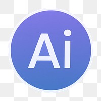 PNG artificial Intelligence icon  sticker transparent background