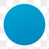 PNG blue circle  sticker transparent background