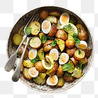 PNG Homemade ruby gem potato salad, collage element, transparent background