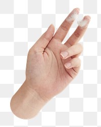 Png Hand with white facial foam cleanser, transparent background