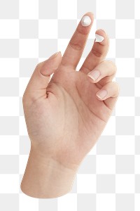 Woman hand png on transparent background