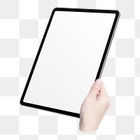 Digital tablet png, technology and electronics, transparent background