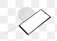 Wireless charger png digital device, transparent background