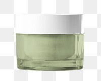 Cream jar png beauty product, transparent background