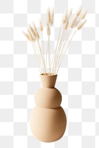 PNG Aesthetic vase, collage element, transparent background