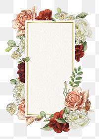 Aesthetic rose png badge, transparent background