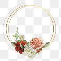 Gold frame png frame, transparent background