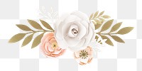 Flower png element, transparent background