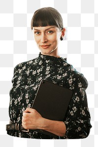 Businesswoman png element, transparent background