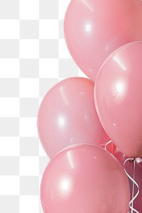 Balloon border png element, transparent background