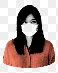 Face mask png, transparent background