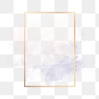 Png golden geometric frame, transparent background