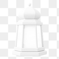 Ramadan lantern png sticker, 3D religion illustration on transparent background