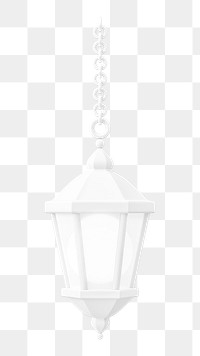 Ramadan lantern png sticker, 3D religion illustration on transparent background