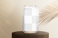 Soda can png transparent mockup