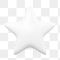 Star, favorite png icon sticker, 3D rendering, transparent background