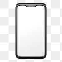 Smartphone icon  png sticker, 3D rendering illustration, transparent background