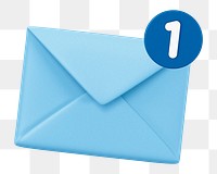 Envelope, notification png icon sticker, transparent background