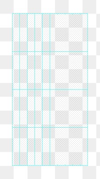 Blue grid png table, transparent background