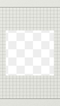 Off-white grid frame png, transparent design