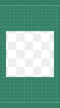 PNG green grid frame, transparent design