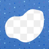 PNG blue polka dot frame png transparent design