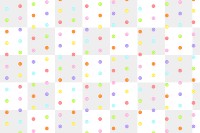 PNG colorful polka dots pattern, transparent background