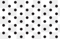 Polka dots png black pattern, transparent background