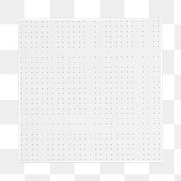 PNG gray dotted notepaper, transparent background