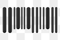 PNG 3D barcode, element illustration, transparent background