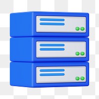 PNG 3D computer drives, element illustration, transparent background