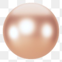 PNG 3D pink metallic ball, element illustration, transparent background