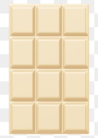 Milk chocolate bar png food, 3D illustration, transparent background