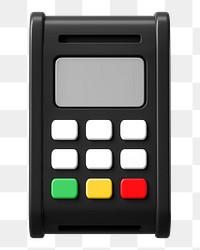 PNG 3D POS machine transparent background