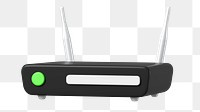 PNG 3D wifi router, element illustration, transparent background