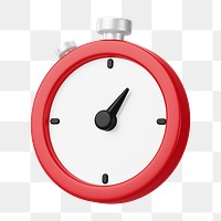 PNG 3D stopwatch, element illustration, transparent background