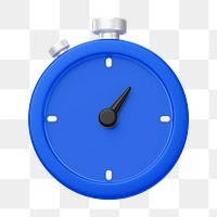 PNG 3D stopwatch, element illustration, transparent background