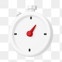 PNG 3D stopwatch, element illustration, transparent background