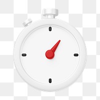 PNG 3D stopwatch, element illustration, transparent background