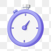 PNG 3D stopwatch, element illustration, transparent background