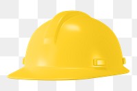 Safety helmet png 3D element, transparent background