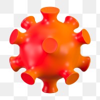 PNG 3D virus ultrastructure , element illustration, transparent background